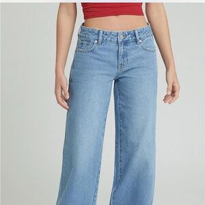 Pacsun dark indigo low rise baggy jeans size 25